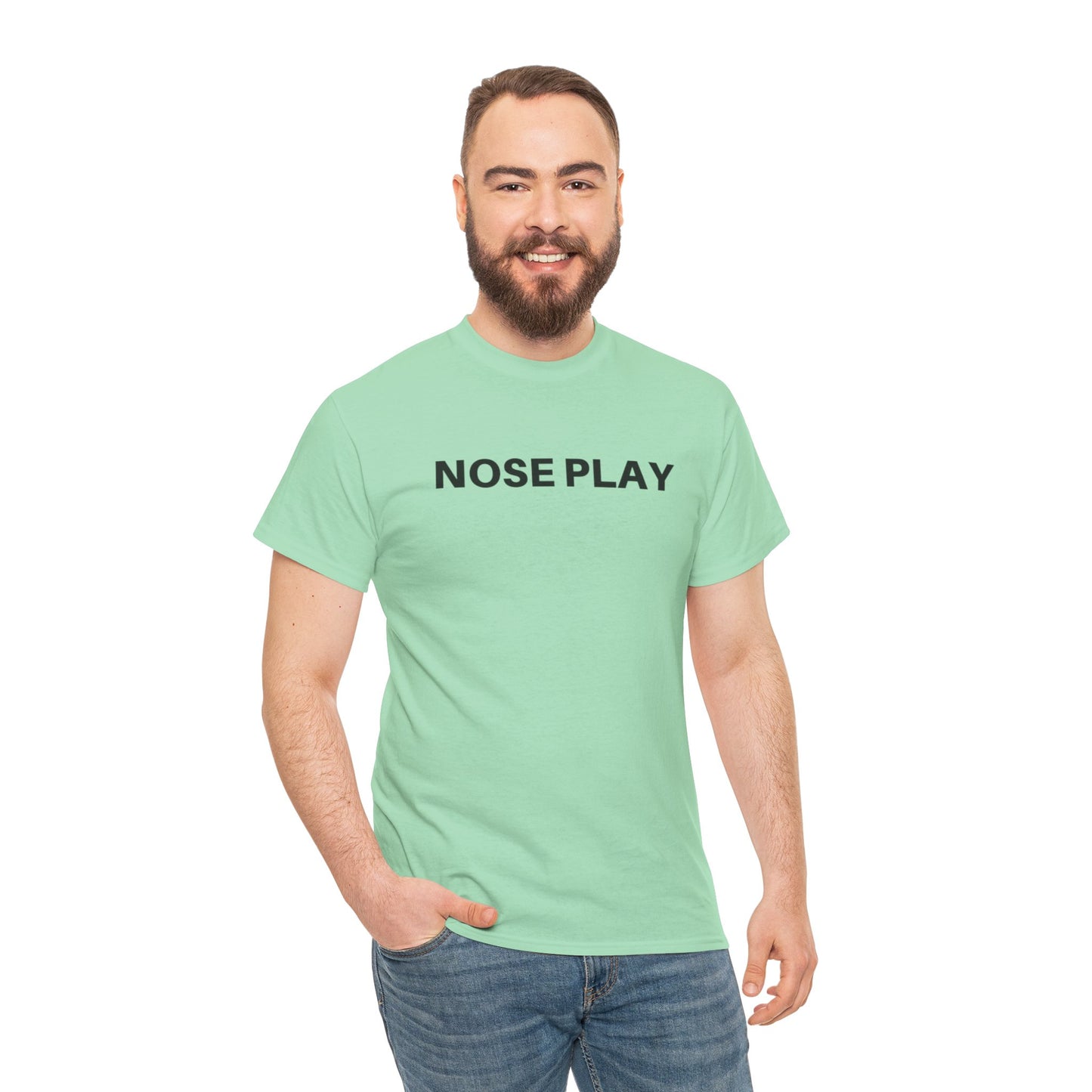 Nose Play Fill Your Space with Candles Not Negativity  Unisex Heavy Cotton Tee