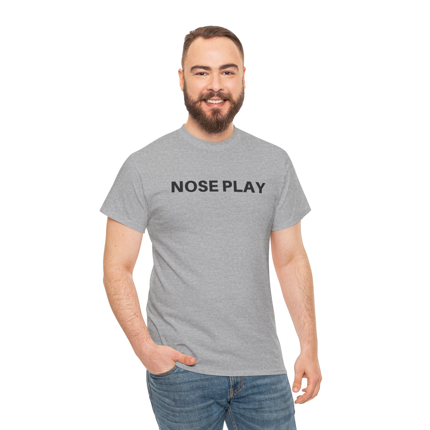 Nose Play Fill Your Space with Candles Not Negativity  Unisex Heavy Cotton Tee