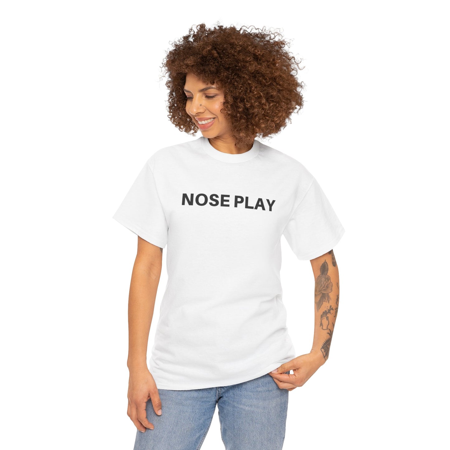 Nose Play Fill Your Space with Candles Not Negativity  Unisex Heavy Cotton Tee