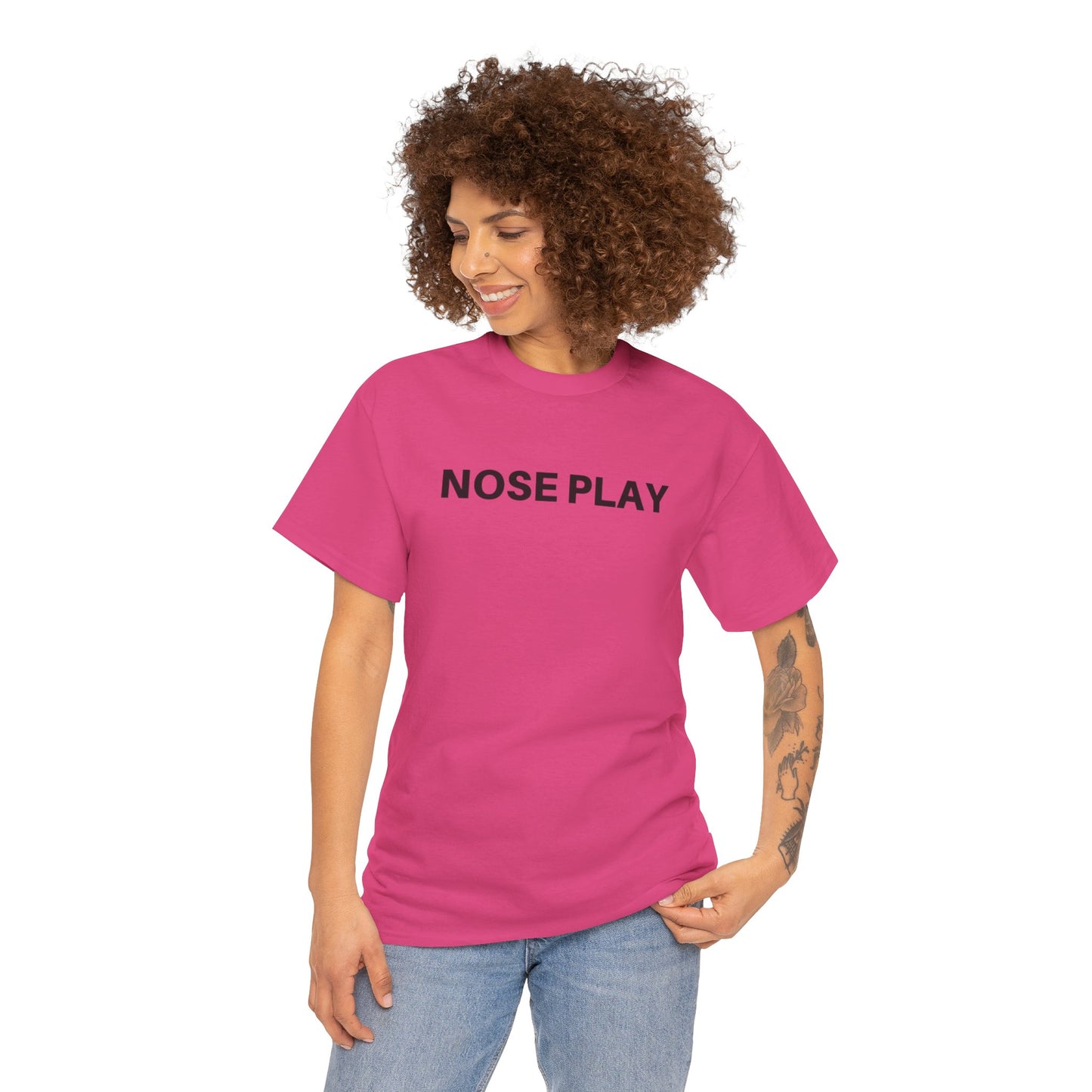 Nose Play Fill Your Space with Candles Not Negativity  Unisex Heavy Cotton Tee