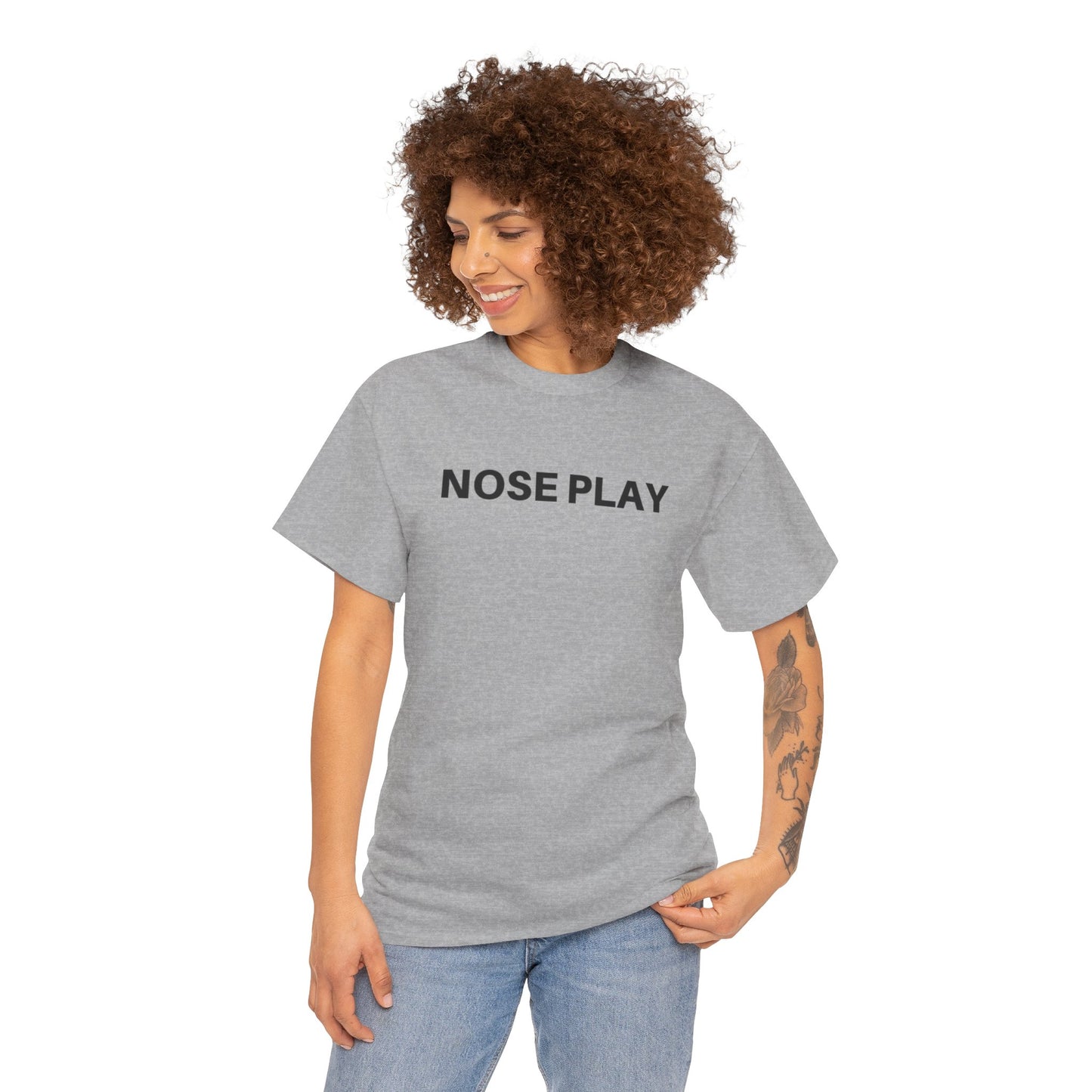 Nose Play Fill Your Space with Candles Not Negativity  Unisex Heavy Cotton Tee