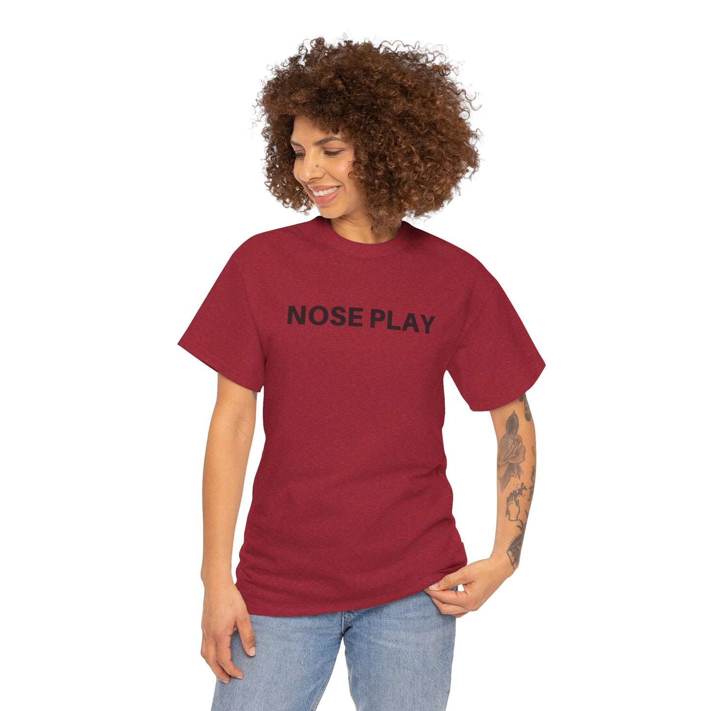 Nose Play Fill Your Space with Candles Not Negativity  Unisex Heavy Cotton Tee