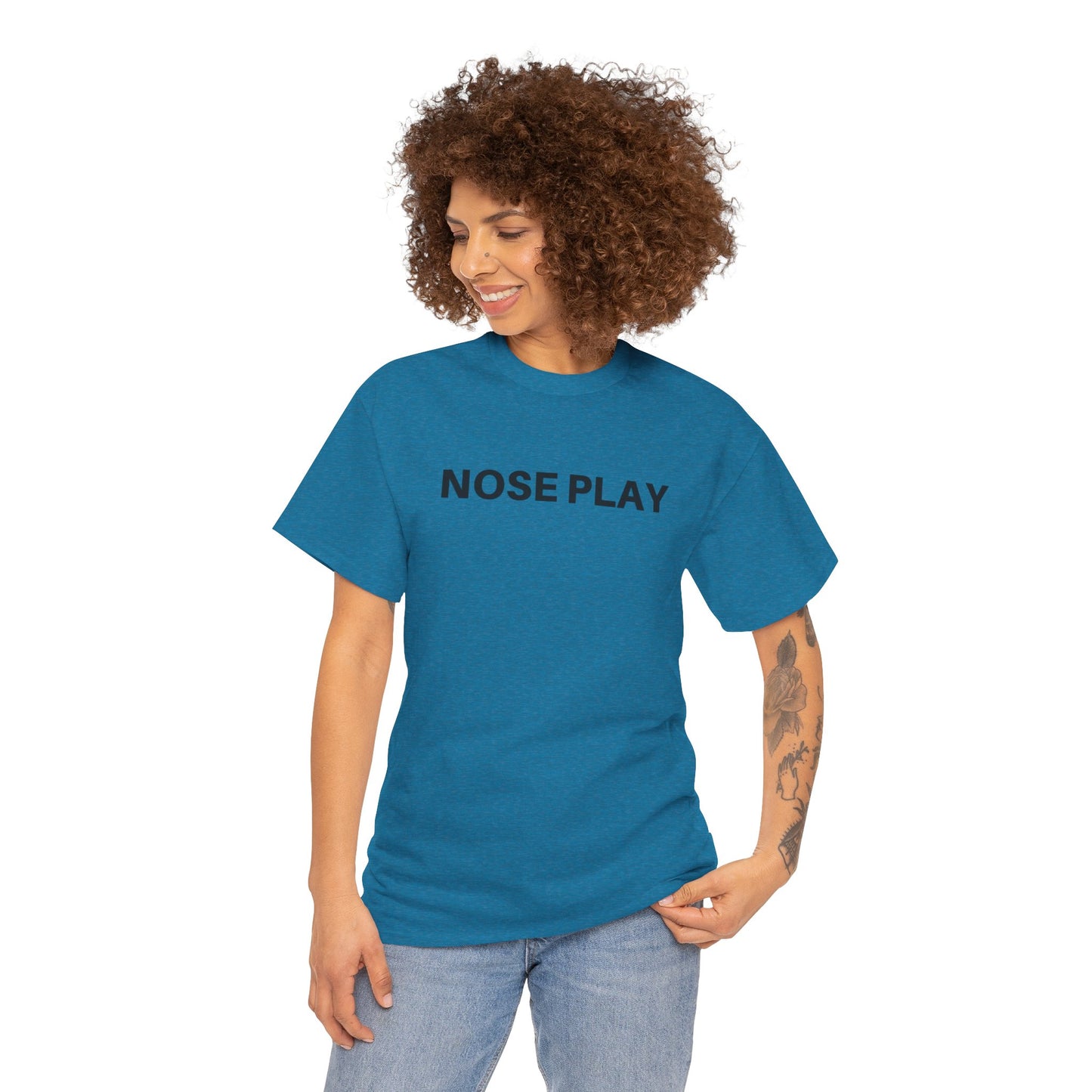 Nose Play Fill Your Space with Candles Not Negativity  Unisex Heavy Cotton Tee