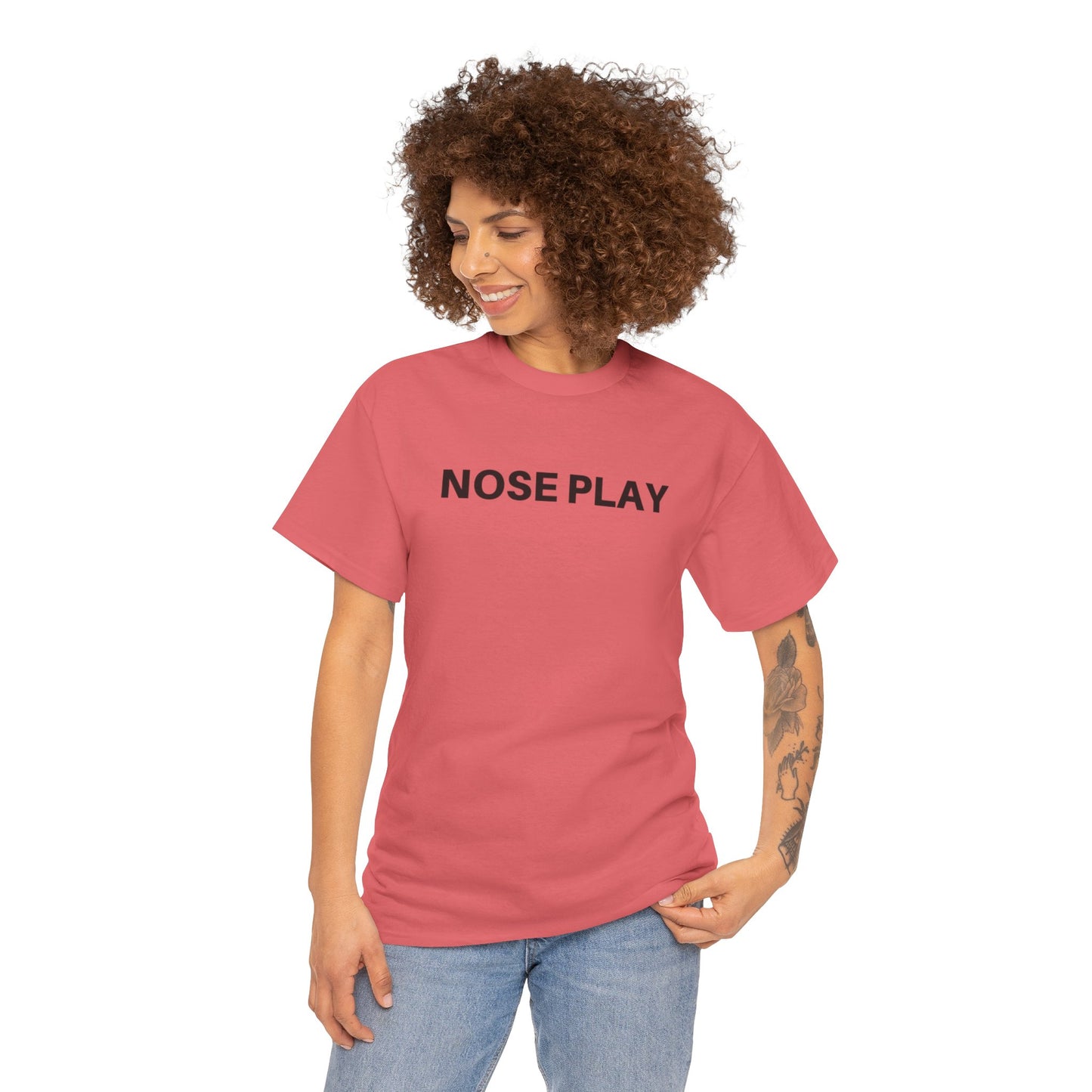 Nose Play Fill Your Space with Candles Not Negativity  Unisex Heavy Cotton Tee