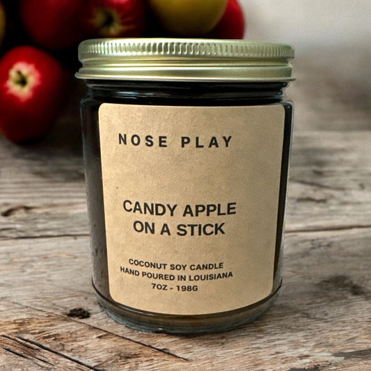 CANDY APPLE ON A STICK | CANDLE